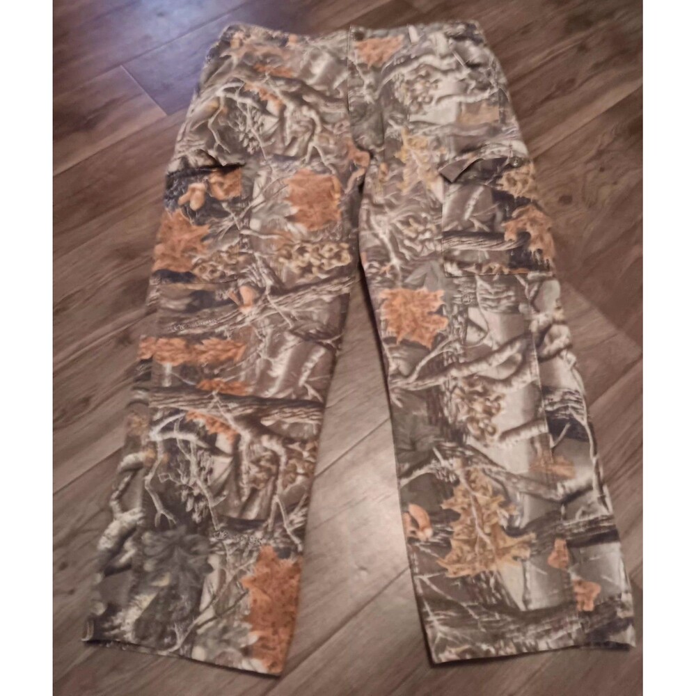 Cabela Brown Camo Camo Hunting Pants Men's Sz 36"×27"